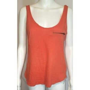Zara Trafaluc Red Sleeveless Zipper Pocket Tank Top Size M